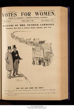 Votes for Women April 16 1909 p. 1